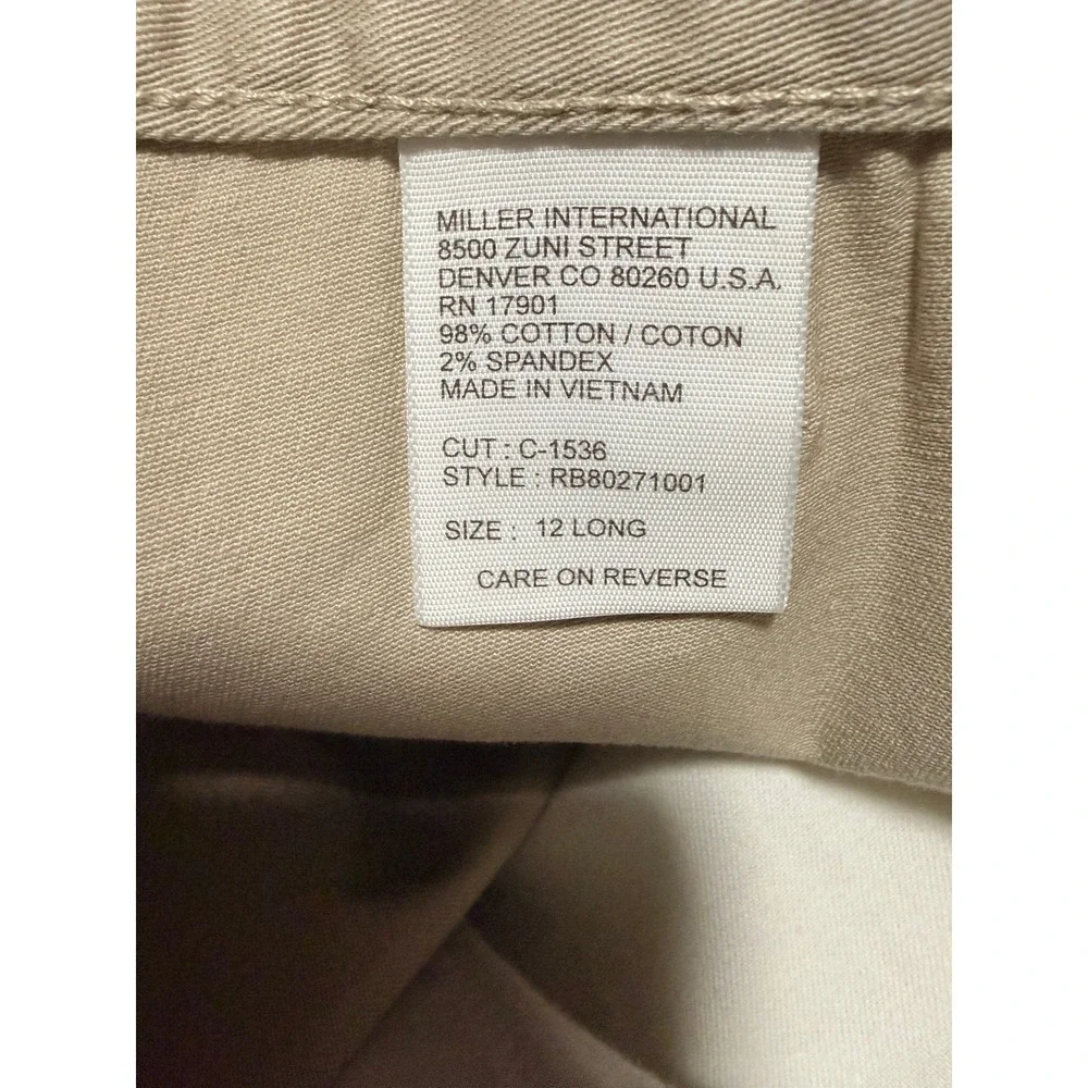 ROCKY MOUNTAIN - Womens Vintage Bareback High-Rise Western Chino‎ Pants -12 Long